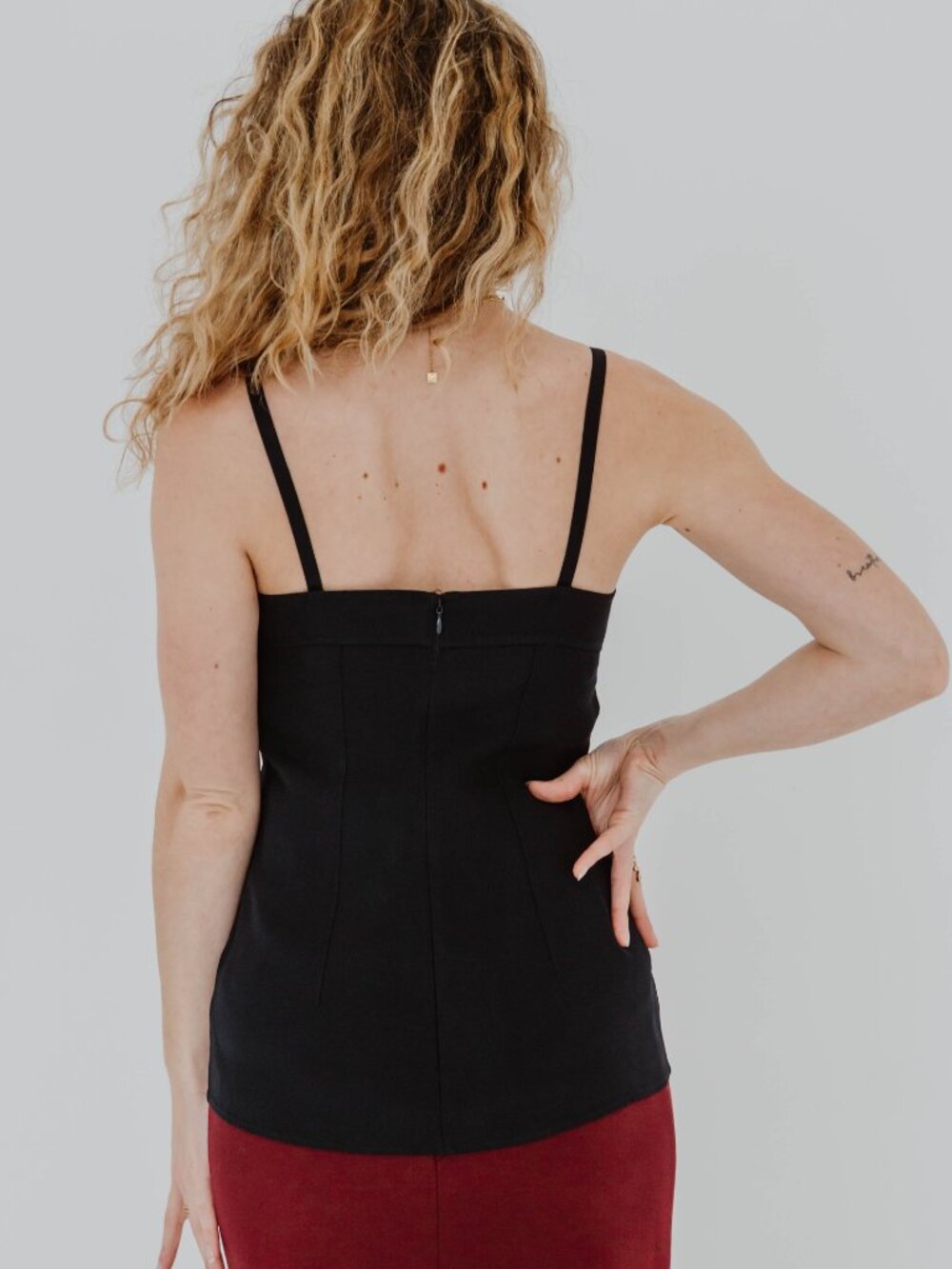 NWT TOTEME NAVY CREPE TOP - Picture 3 of 4